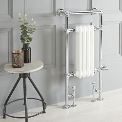 Radiador Toallero Mixto Tradicional Blanco - 930mm x 450mm - Elizabeth - Elección de Termostato Wi-Fi