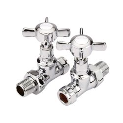 Par de Llaves Rectas Tradicionales para Tubos de Cobre de 15mm