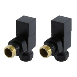 Llaves para Radiador Modernas Cuadradas Angulares - Disponibles en Distintos Acabados
