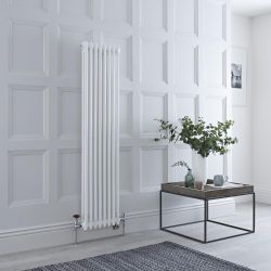 Radiador Tradicional Vertical Doble Mixto - Blanco - 1500mm x 380mm - Disponible con Opción WiFi - Regent