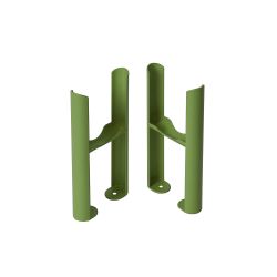 Conjunto de Soportes para Montaje a Suelo con Patas para Radiadores Tradicionales de 3 Columnas - Disponible en Distintos Acabados Verdes - Regent