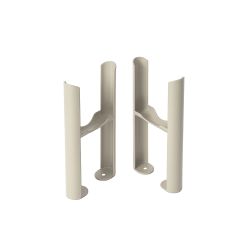 Conjunto de Soportes para Montaje a Suelo con Patas para Radiadores Tradicionales de 3 Columnas - Disponible en Distintos Acabados Neutros - Regent