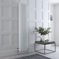 Radiador Tradicional Cuádruple Vertical Blanco Regent de 1800mm - Disponible en Distintas Medidas y con Pies
