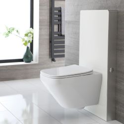 Conjunto de WC Completo con Kit para Inodoro Blanco de 500mm e Inodoro sin Brida - Exton