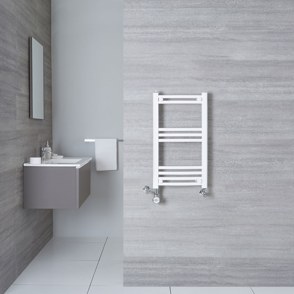 Radiador Toallero Mixto Curvo - Blanco - 700mm x 400mm x 38mm - 280 Vatios - Etna