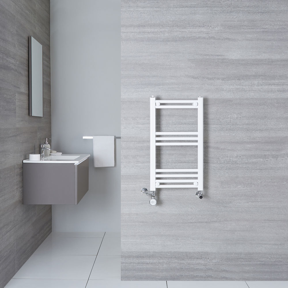 Radiador Toallero Mixto Plano - Blanco - 700mm x 400mm x 30mm - 280 Vatios - Etna