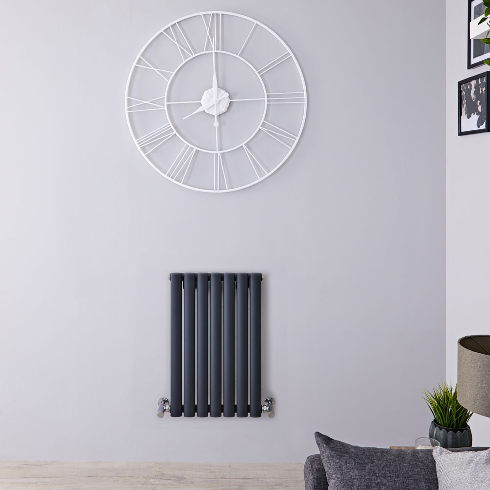 Radiador de Diseño Horizontal - Antracita - 635mm x 415mm x 55mm - 417 Vatios - Revive