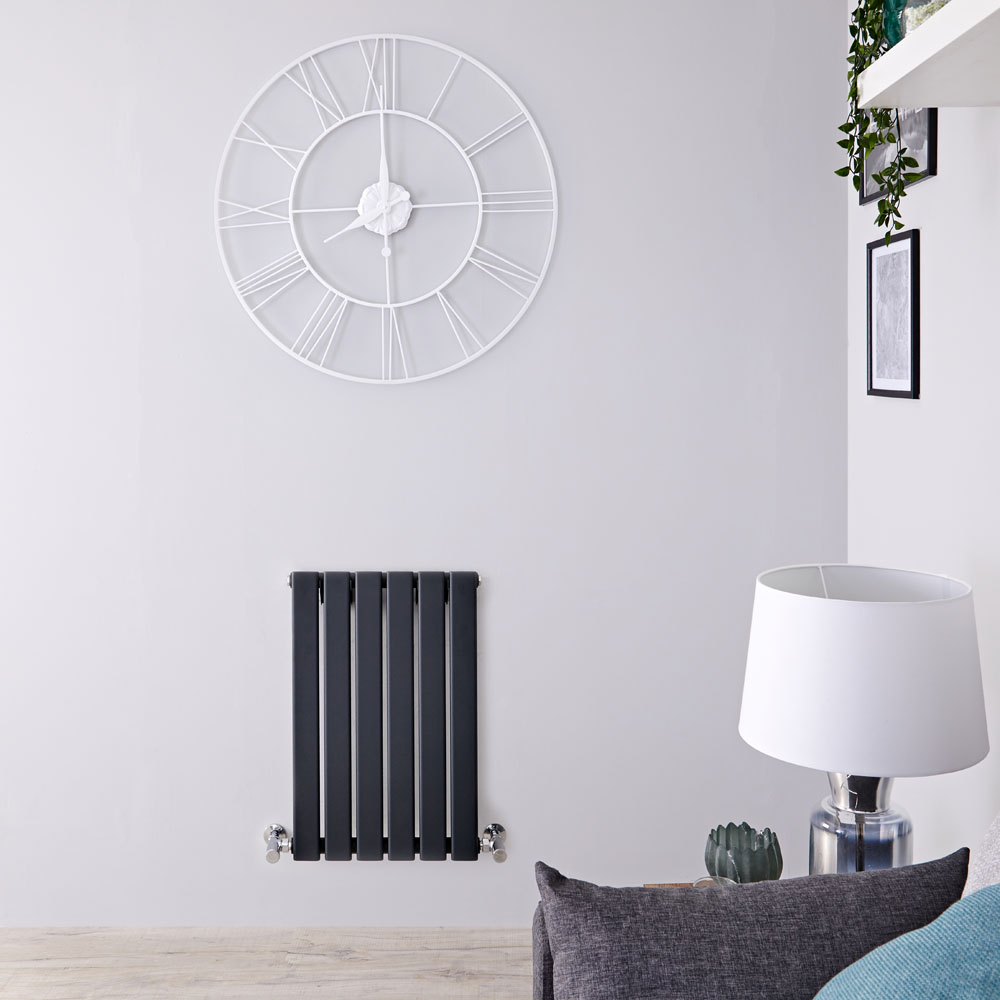 Radiador de Diseño Horizontal - Antracita - 635mm x 420mm x 46mm - 375 Vatios - Delta