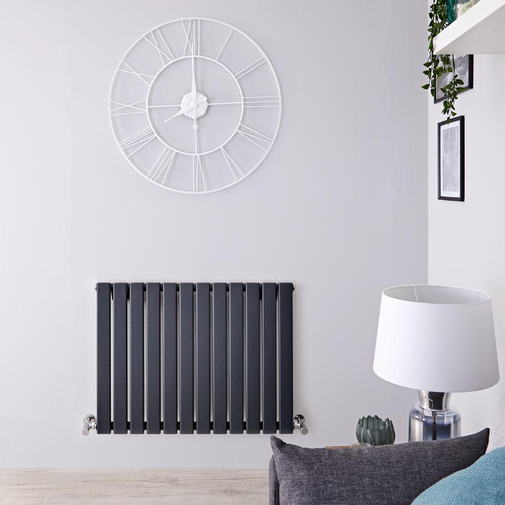Radiador de Diseño Horizontal - Antracita - 635mm x 840mm x 46mm - 751 Vatios - Delta