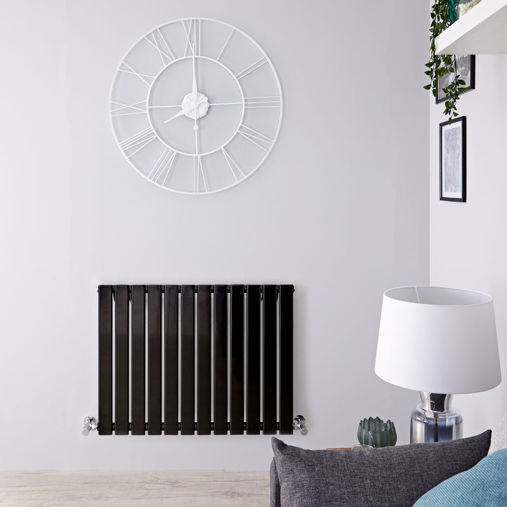 Radiador de Diseño Horizontal Negro Disponible en Distintos Tamaños - Delta