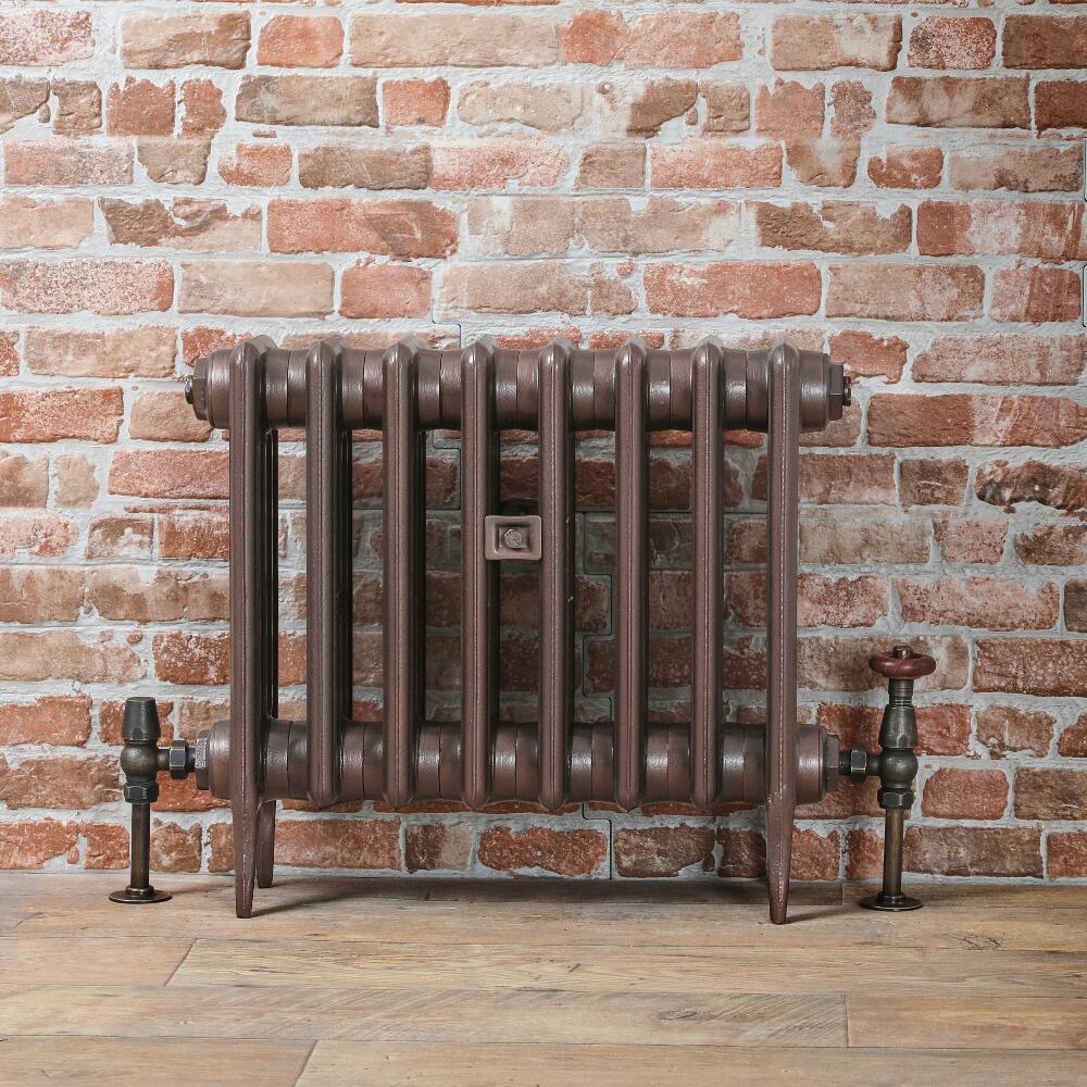 Radiador de Diseño Tradicional de 460mm de Hierro Fundido - Acabado de Color Cobre Antiguo - Victoria - Disponible en Varias Medidas