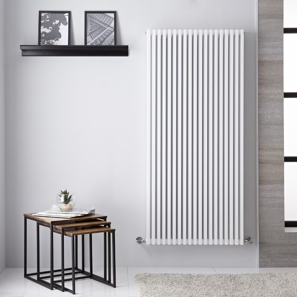 Radiador de Diseño Vertical Doble - Blanco - 1506mm x 680mm - 862 Vatios – Neive