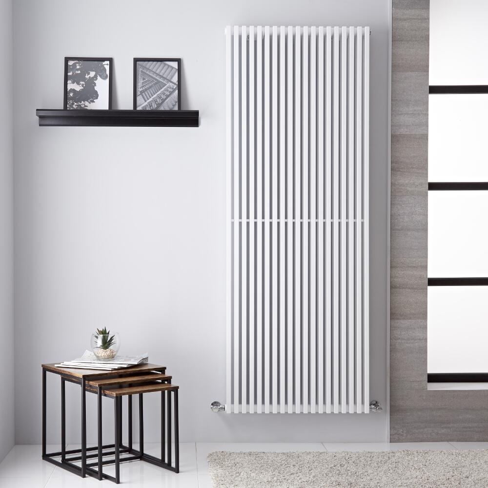 Radiador de Diseño Vertical Doble - Blanco - 1806mm x 680mm - 1769 Vatios - Neive