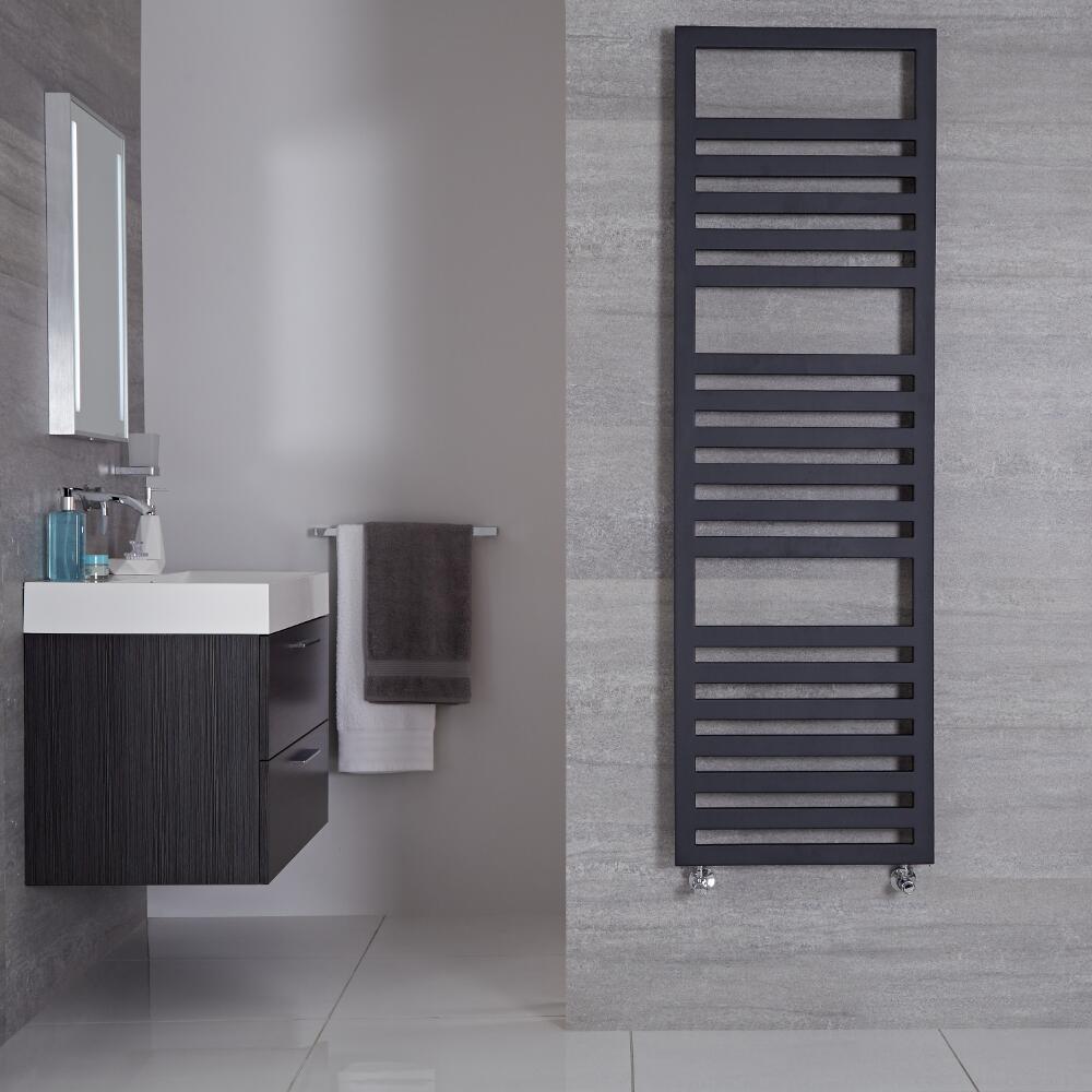 Radiador Toallero de Diseño Vertical - Cuarzo Mineral - 1600mm x 500mm - 814 Vatios - Ponza
