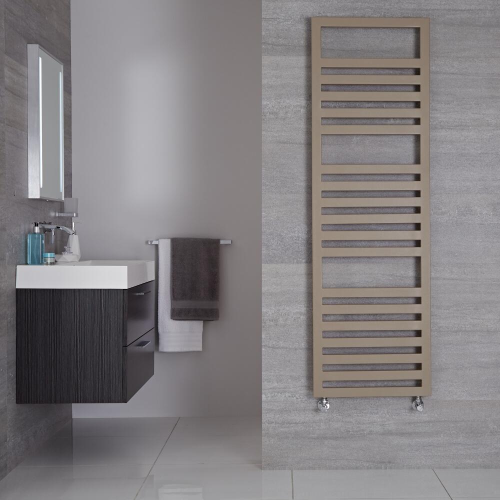 Radiador Toallero de Diseño Vertical - Color Cuarzo Mineral - 1600mm x 500mm - 814 Vatios - Ponza
