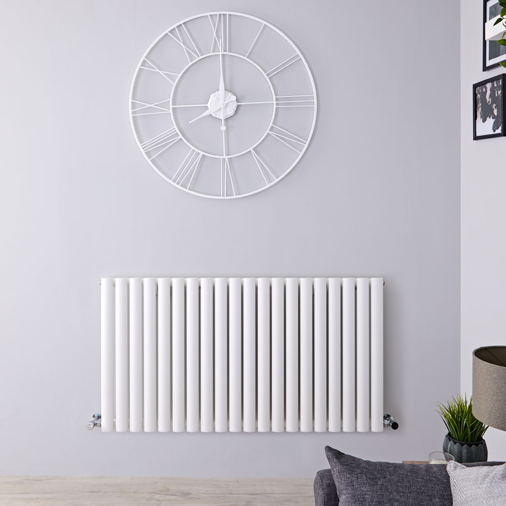 Radiador de Diseño Horizontal - Blanco - 635mm x 1180mm x 56mm - 1193 Vatios - Revive