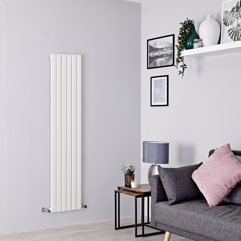Radiador de Diseño Vertical - Blanco - 1600mm x 354mm x 54mm - 861 Vatios - Sloane