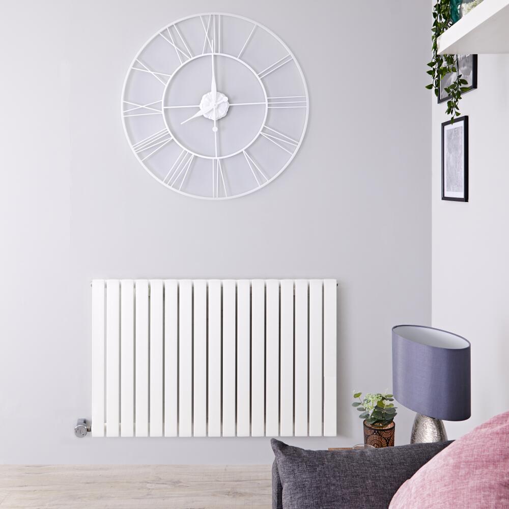 Radiador de Diseño Eléctrico Horizontal - Blanco - 635mm x 1000mm x 54mm - 1 Elemento de 1200W - Sloane