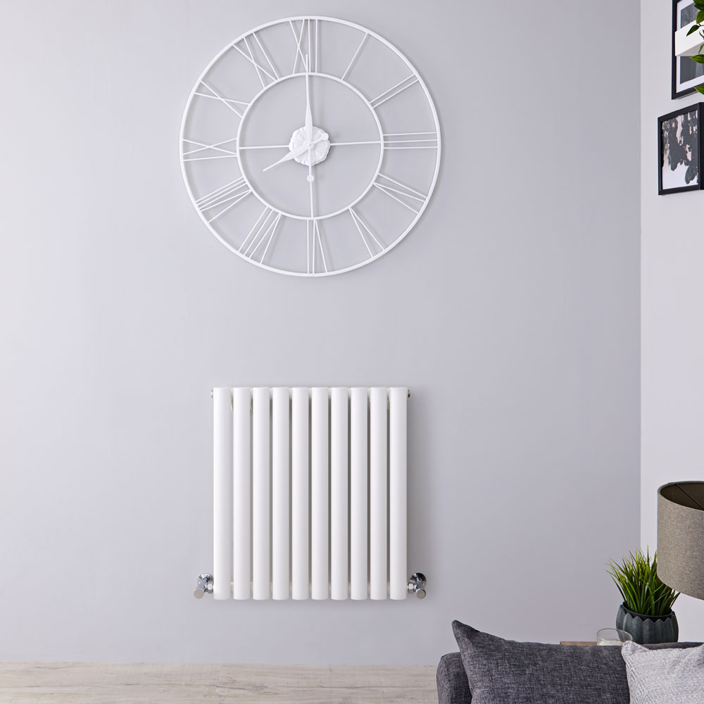 Radiador de Diseño Horizontal - Blanco - 635mm x 595mm x 55mm - 596 Vatios - Revive