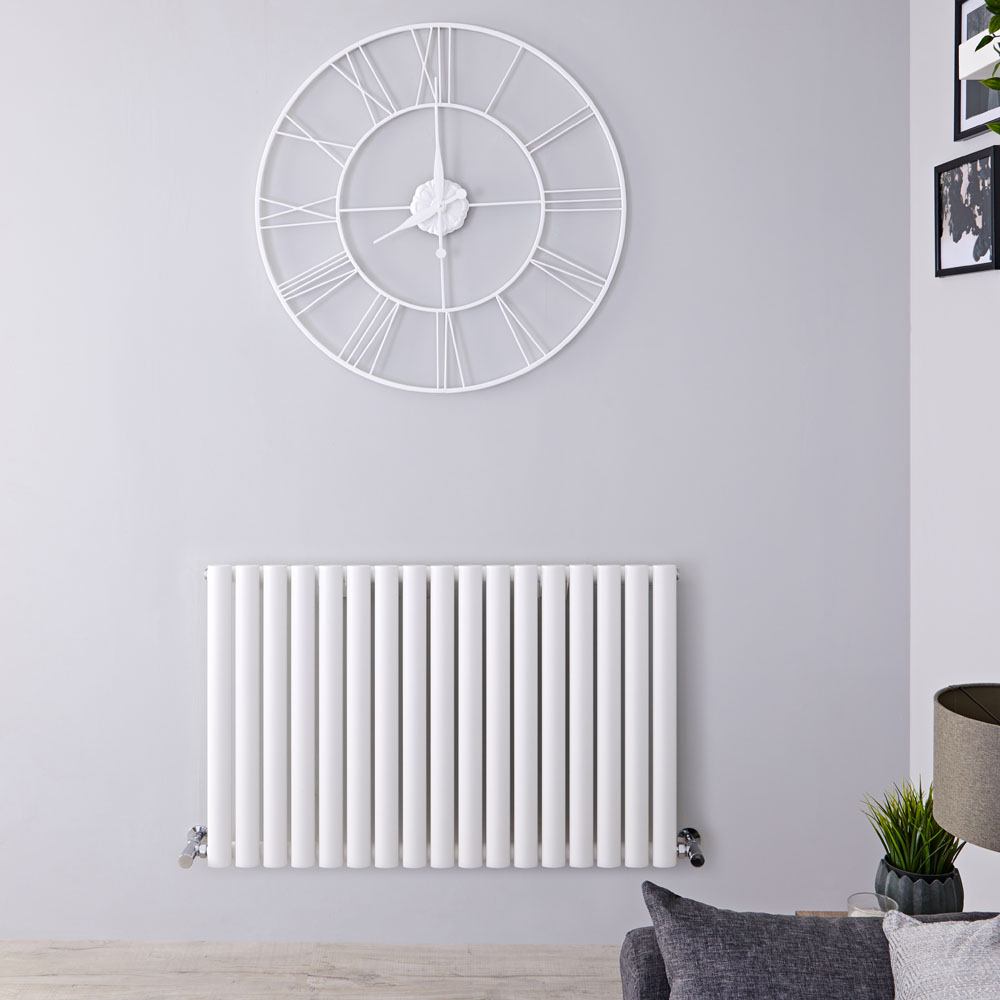 Radiador de Diseño Horizontal - Blanco - 635mm x 1000mm x 55mm - 1014 Vatios - Revive
