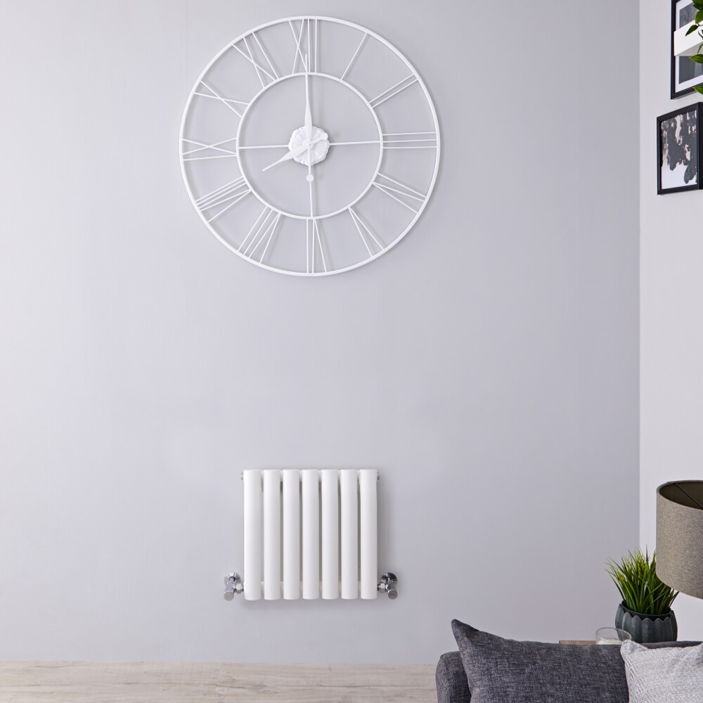 Radiador de Diseño Horizontal - Blanco - 400mm x 415mm x 56mm - 284 Vatios - Revive