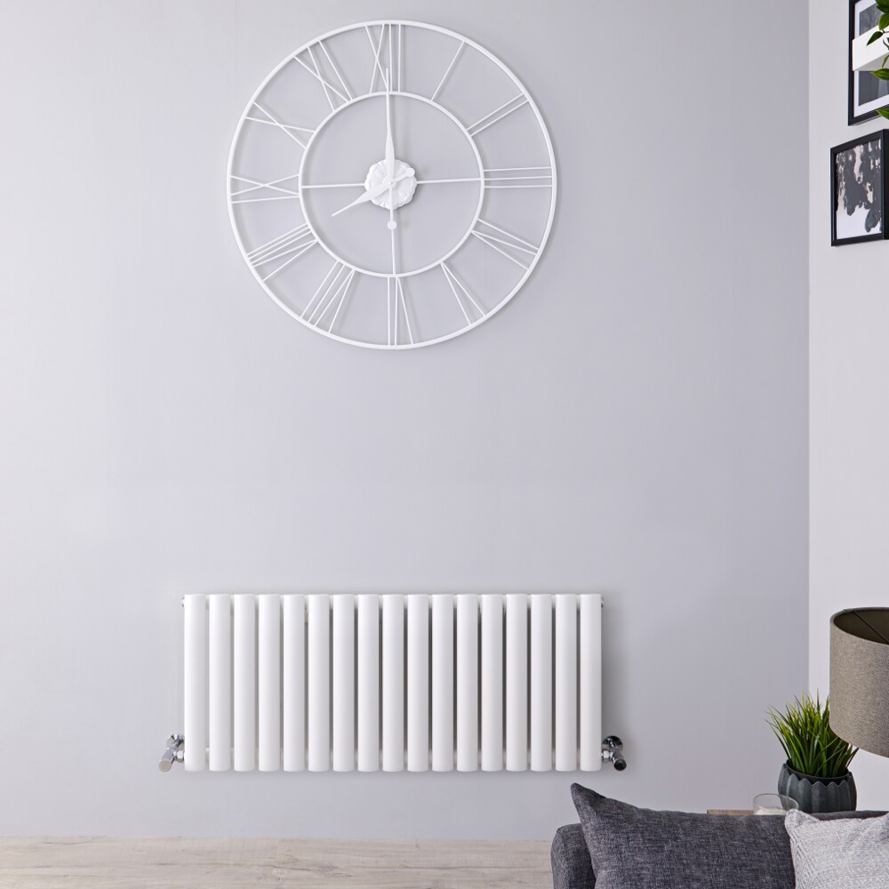 Radiador de Diseño Horizontal - Blanco - 400mm x 1000mm x 56mm - 770 Vatios - Revive