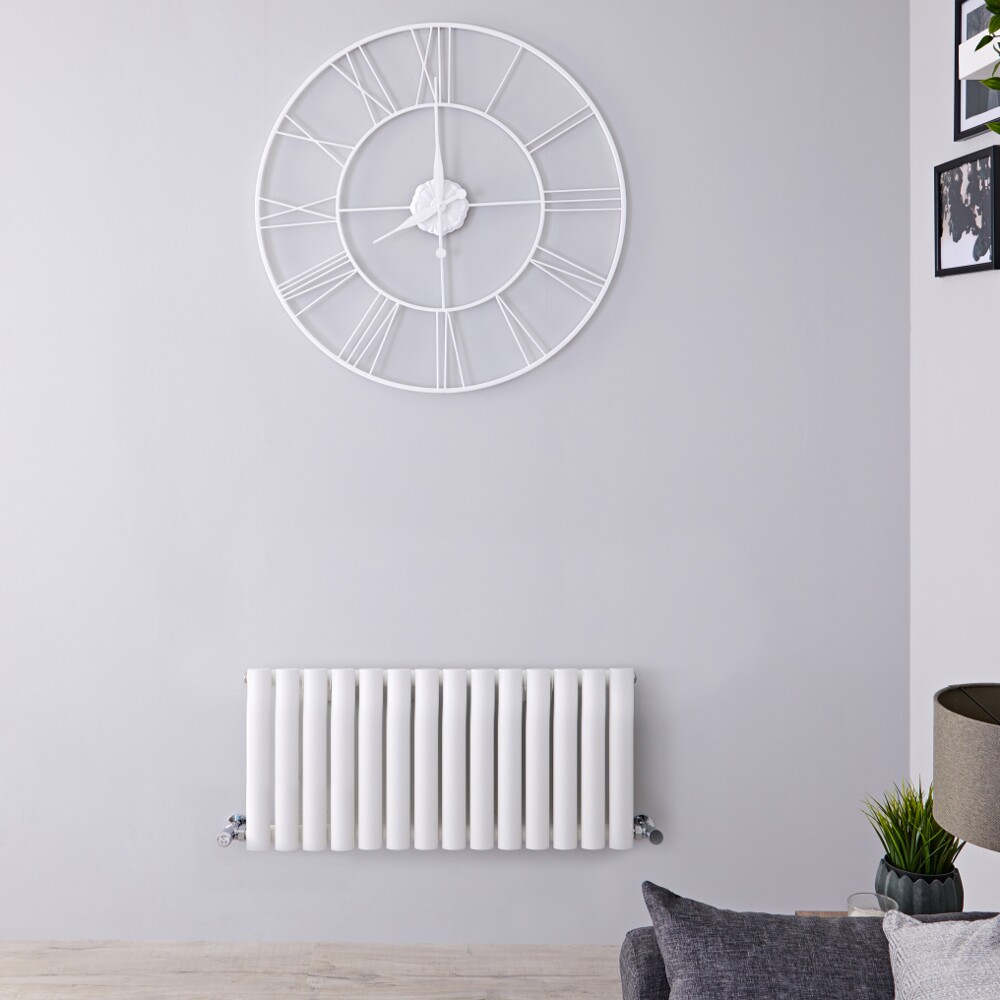 Radiador de Diseño Horizontal - Blanco - 400mm x 834mm x 56mm - 634 Vatios - Revive