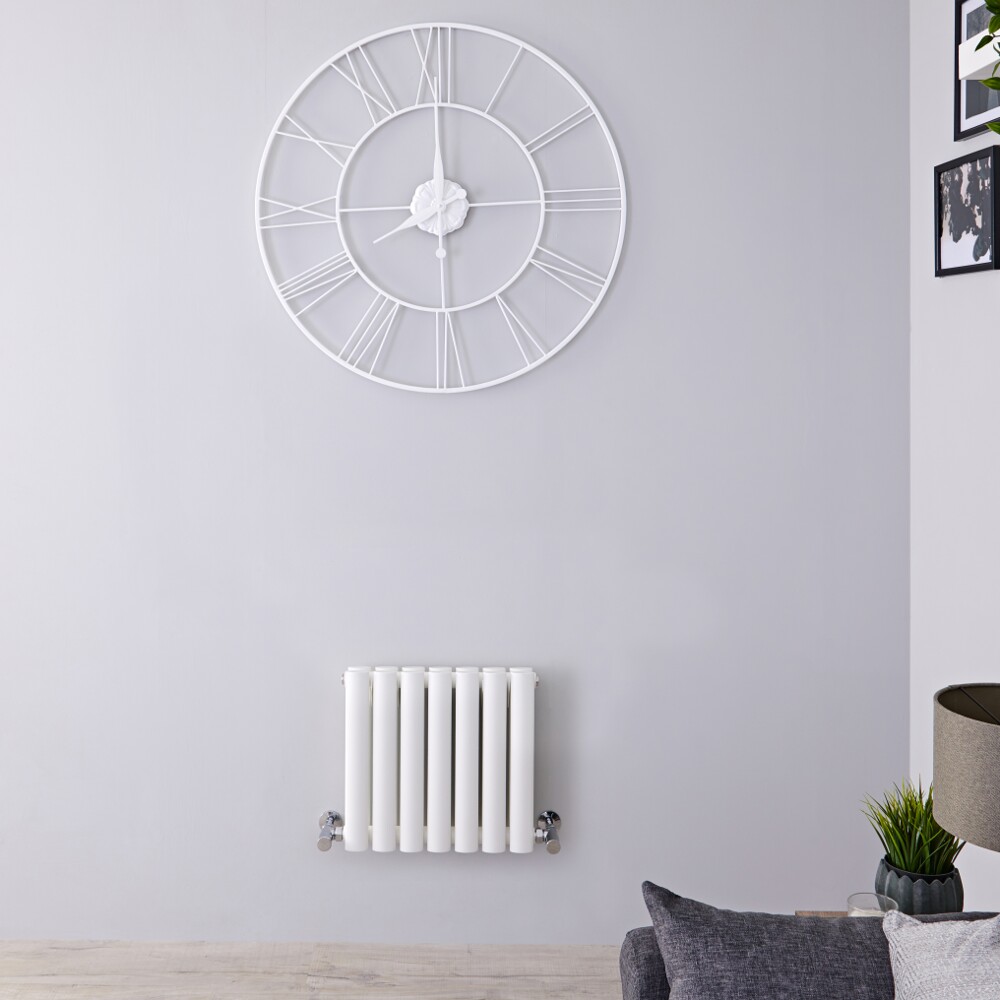 Radiador de Diseño Horizontal Doble - Blanco - 400mm x 415mm x 78mm - 482 Vatios - Revive