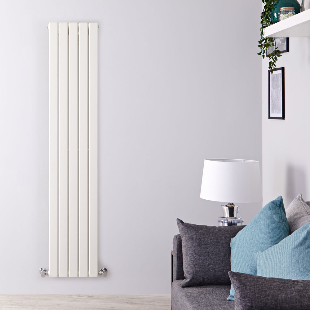 Radiador de Diseño Vertical - Blanco - 1600mm x 350mm x 47mm - 732 Vatios - Delta