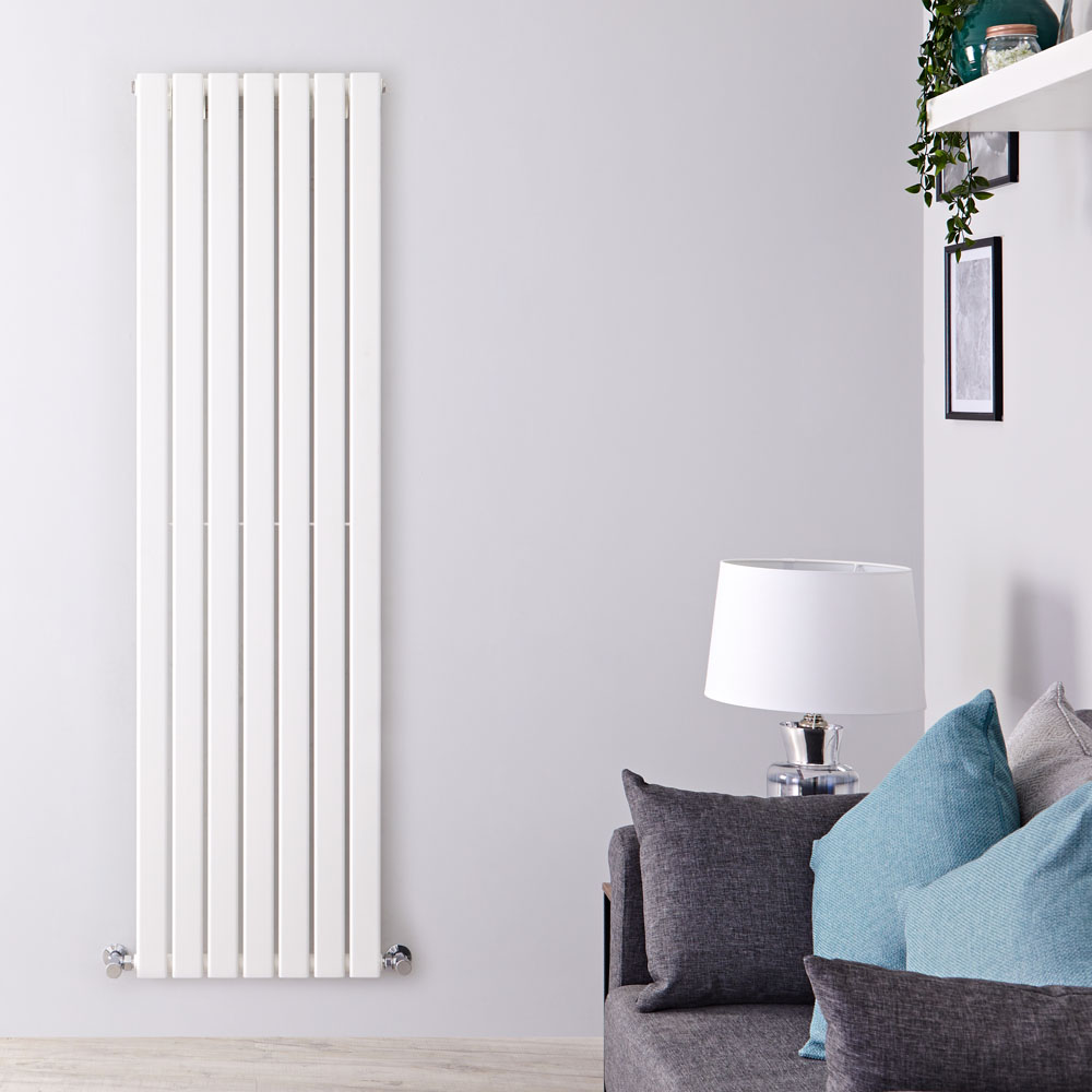 Radiador de Diseño Vertical - Blanco - 1600mm x 490mm x 47mm - 1025 Vatios - Delta