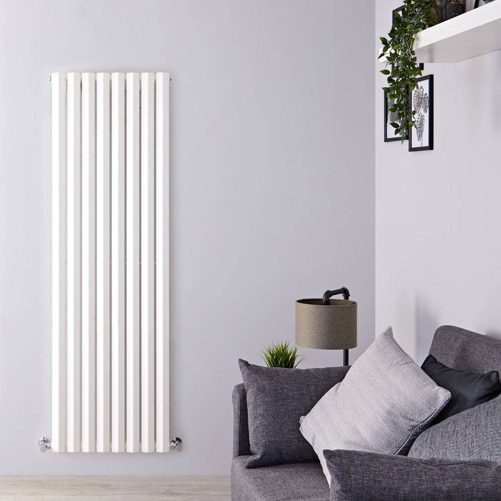 Radiador de Diseño Vertical - Blanco - 1600mm x 560mm x 60mm - 1261 Vatios - Rombo