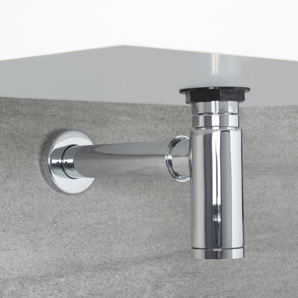 Sifón de Botella Minimalista y Tubo de Extensión para Lavabo