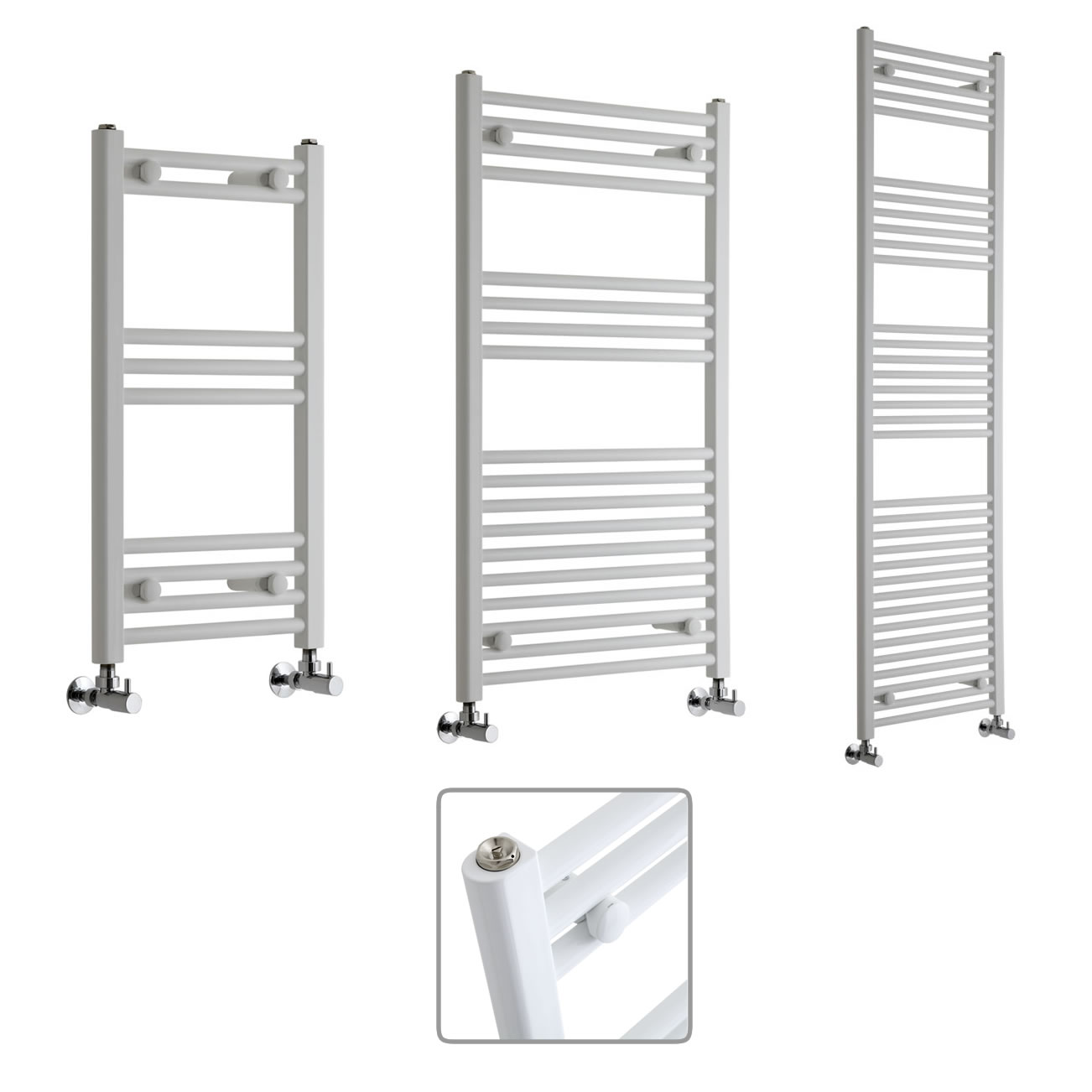Radiador Toallero Blanco Hudson Reed Etna - Disponible en Distintas Medidas