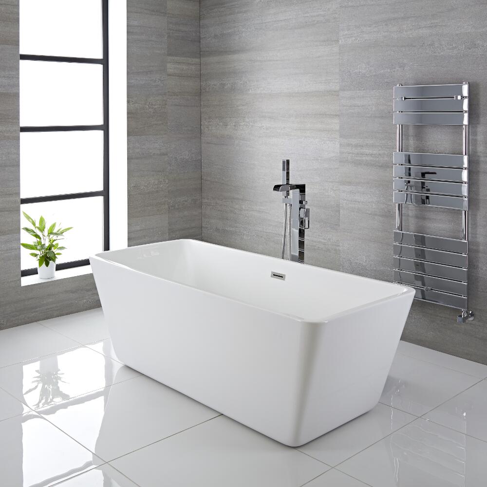 Bañera Exenta Rectangular Moderna 1615 x 720 x 585mm - Sandford