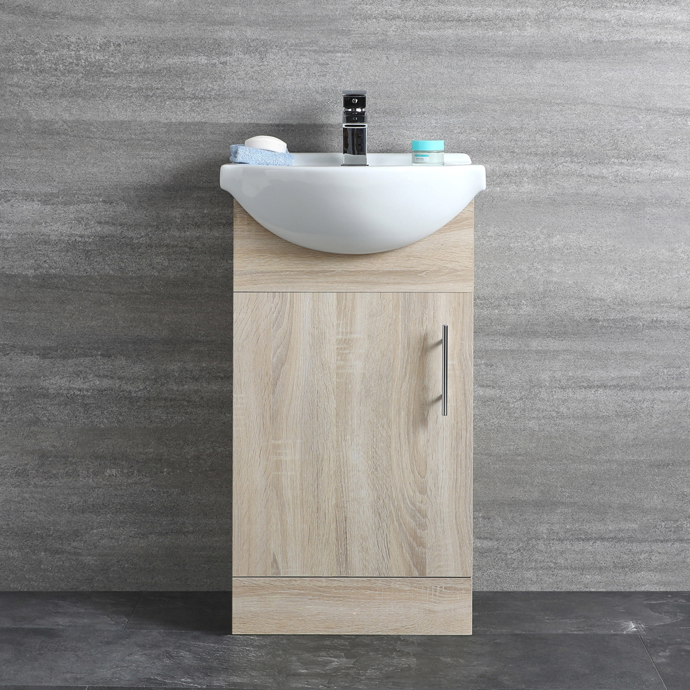 Mueble de Lavabo Efecto Roble 44x83,5x45cm - Classic Oak