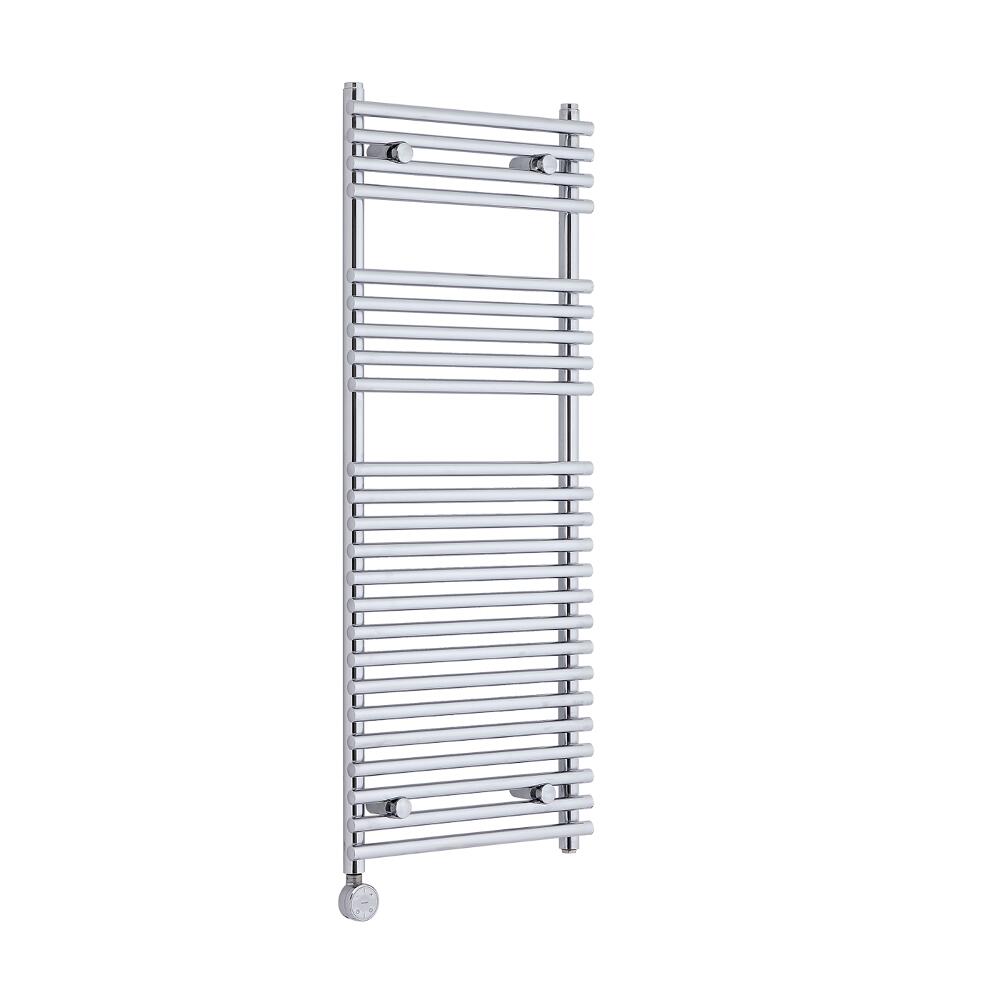 Radiador Toallero Mixto Plano - Cromado - 1150mm x 450mm x 84mm - 383 Vatios - Ischia