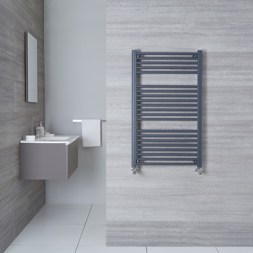Radiador Toallero Plano - Antracita - 1000mm x 600mm x 30mm - 677 Vatios - Loa