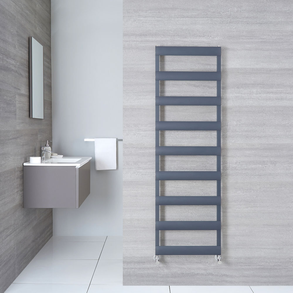 Radiador Toallero Plano - Antracita - Aluminio - 1590mm x 500mm x 36mm - 683 Vatios - Gradus