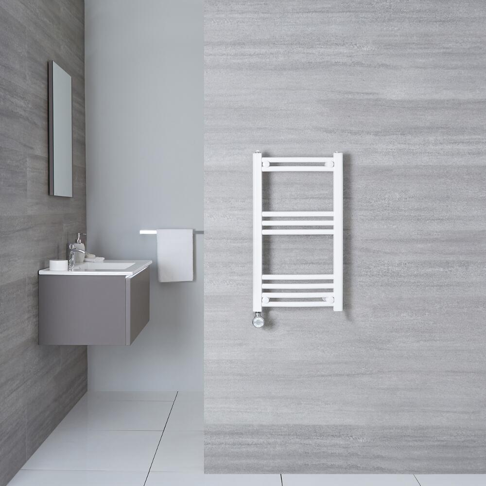 Radiador Toallero Eléctrico Curvo - Blanco - 700mm x 400mm x 38mm - Etna
