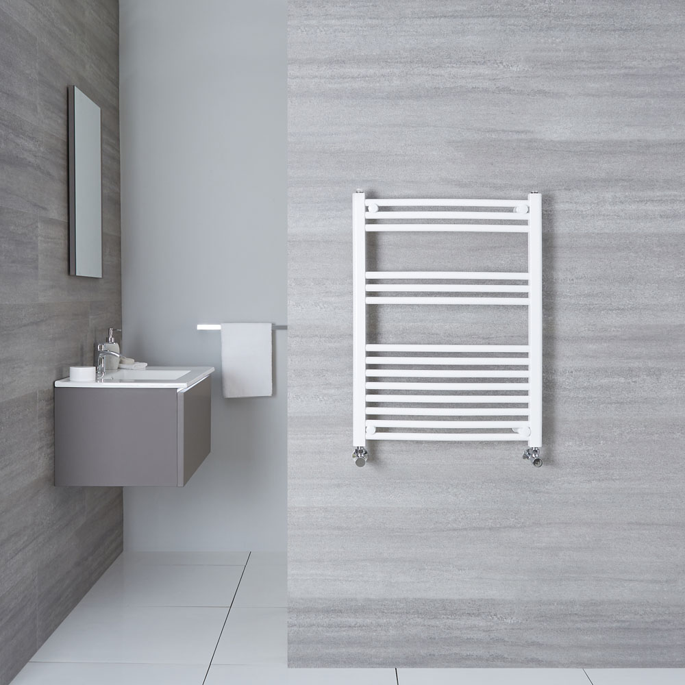 Radiador Toallero Curvo - Blanco - 800mm x 600mm x 50mm - 482 Vatios - Etna