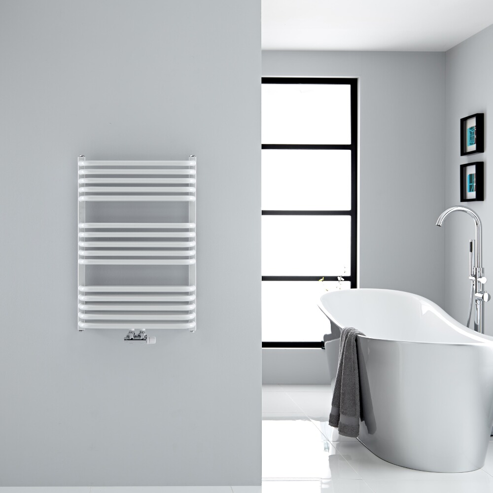 Radiador Toallero - Curvo - Blanco - 736mm x 500mm - 752 Vatios - Arch