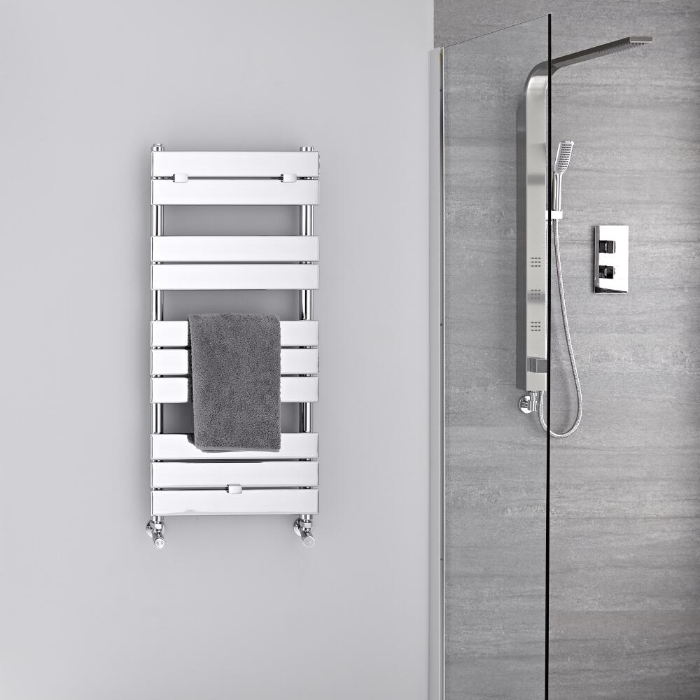 Radiador Toallero -Paneles Planos - Cromado - 1000mm x 450mm - 310 Vatios- Lustro