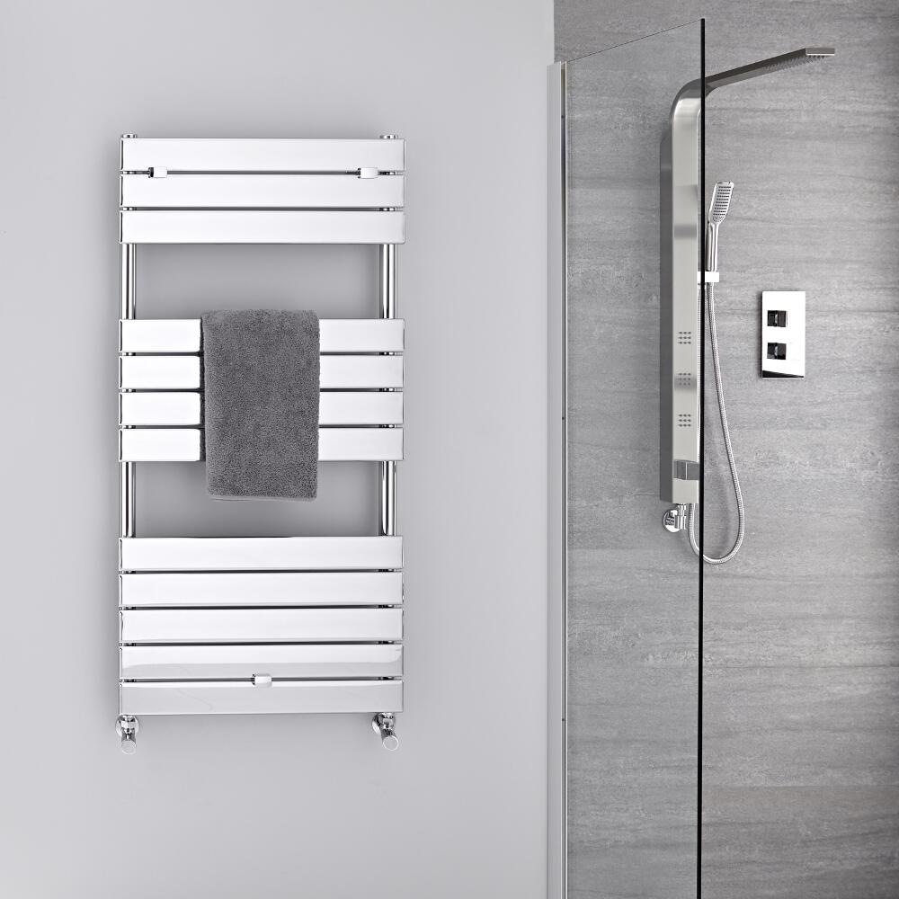 Radiador Toallero -Paneles Planos - Cromado - 1213mm x 600mm - 464 Vatios- Lustro