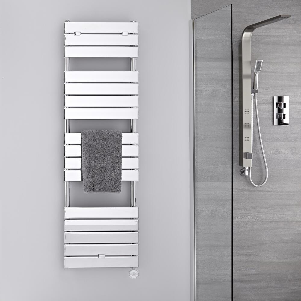 Radiador Toallero Eléctrico Plano - Cromado - 1512mm x 450mm - Lustro