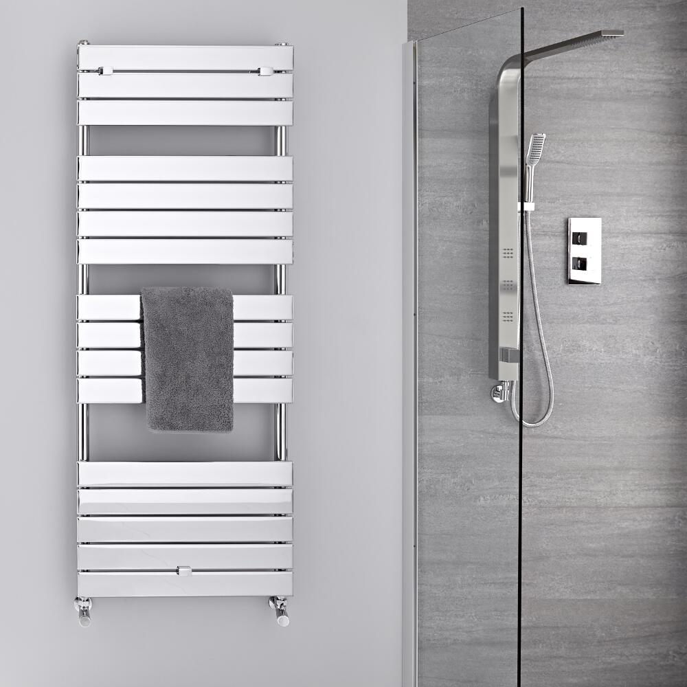 Radiador Toallero - Paneles Planos - Cromado - 1512mm x 600mm - 666 Vatios- Lustro