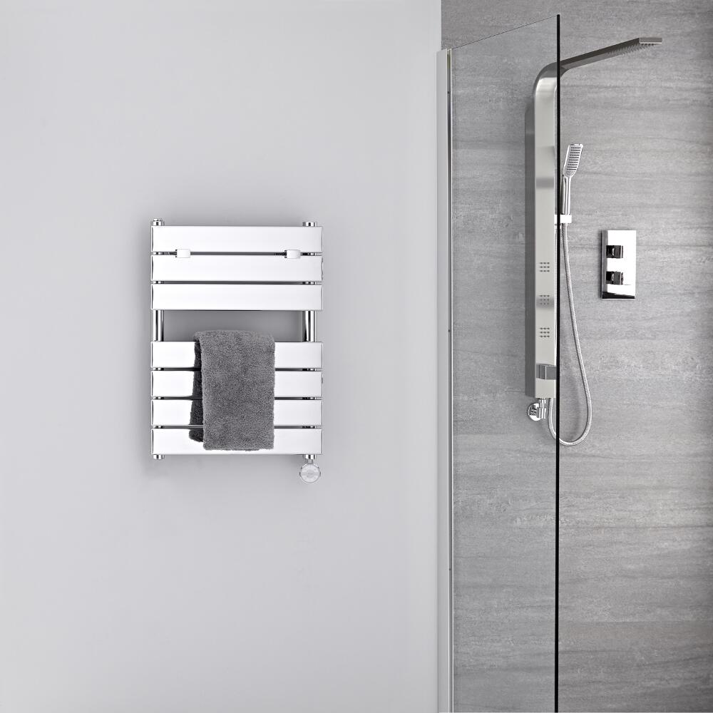 Radiador Toallero Eléctrico Plano - Cromado - 620mm x 455mm - Lustro
