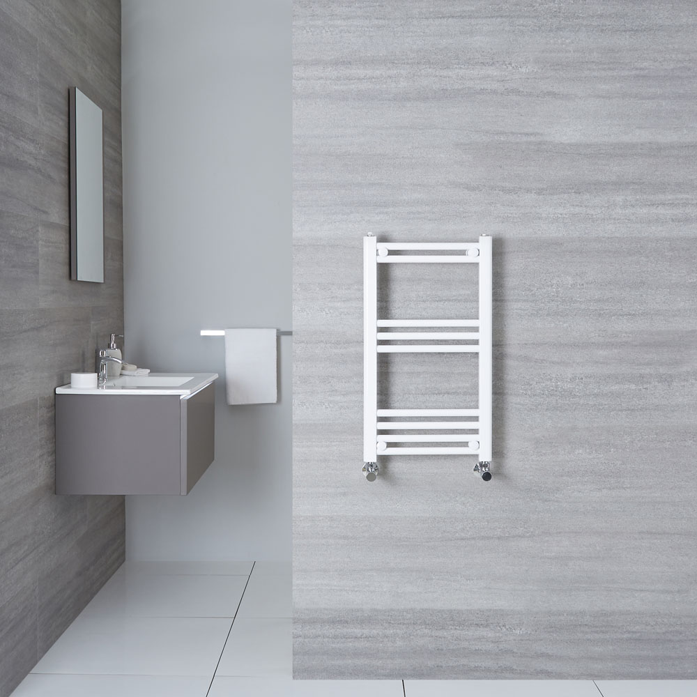 Radiador Toallero Plano - Blanco - 700mm x 400mm x 30mm - 276 Vatios - Etna