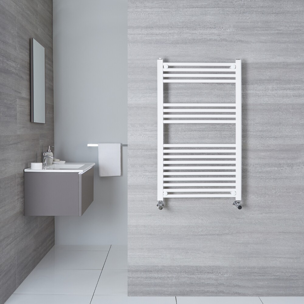 Radiador Toallero Plano - Blanco - 1000mm x 500mm x 30mm - 533 Vatios - Etna