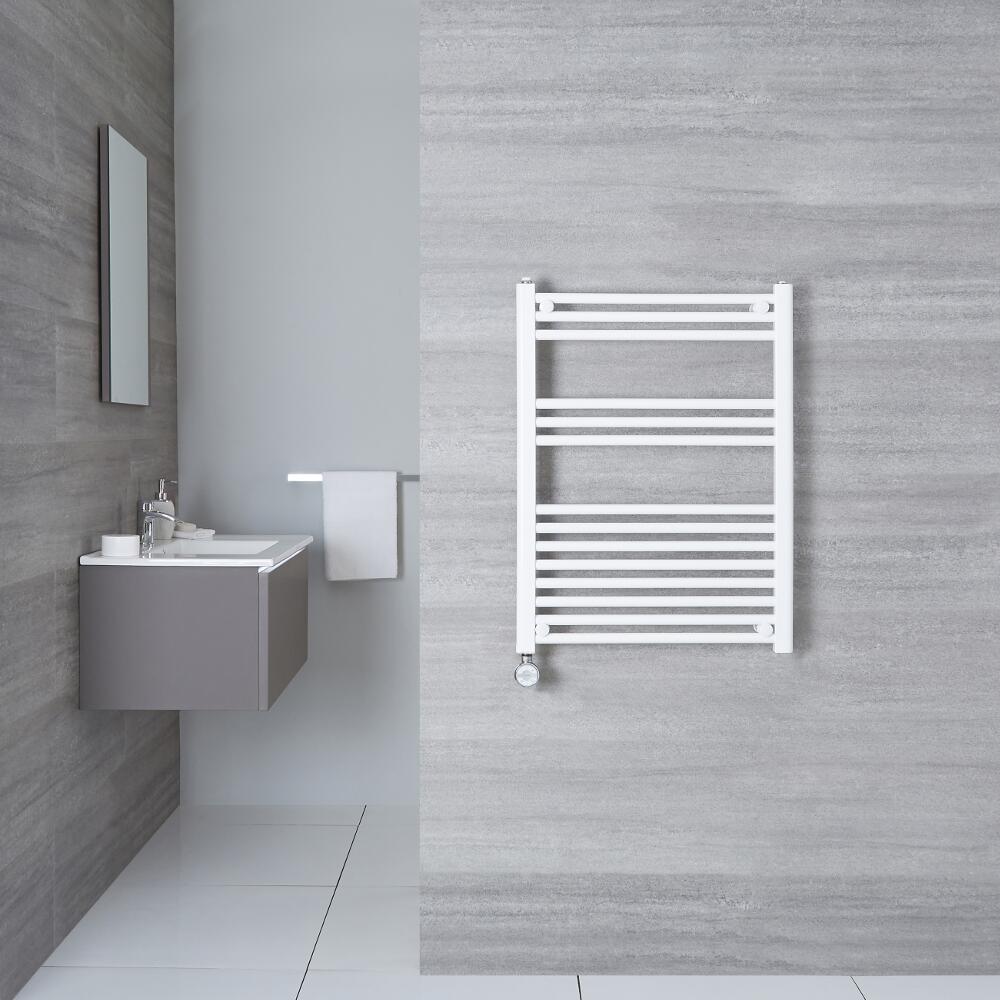 Radiador Toallero Eléctrico Plano - Blanco - 800mm x 600mm x 30mm - Etna