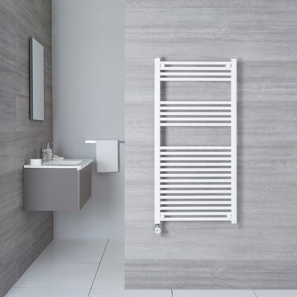 Radiador Toallero Eléctrico Plano - Blanco - 1200mm x 600mm x 30mm - Etna